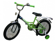 Двухколесный велосипед TM  ASTER 18" (зелёный/чёрный) - Картинка #1