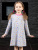 Платье "Единорог" с яркими звёздами - Размер 98 - Цвет серый - Картинка #2